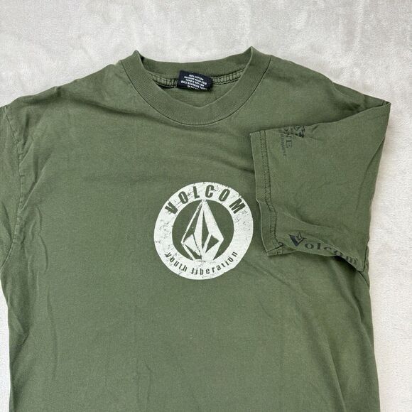 Vtg Volcom Faded Distress Shirt Med Surf Skate Grunge‎ Punk Billabong OP Y2K 90s - Picture 1 of 9
